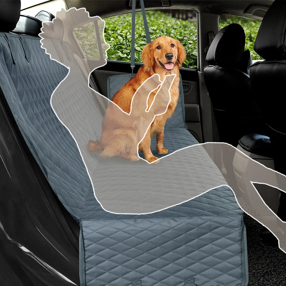 Petravel Dog Car Seat Cover Waterproof Pet Travel Carrier Hammock Rear Back Seat Protector Mat Safety For All Breeds