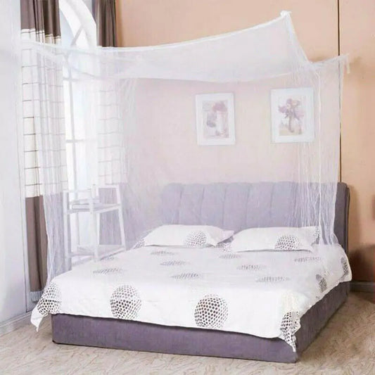 2024 Summer Home Mosquito Nets 4 Corner Post Bed Canopy Net Lightweight Fashion Bedding for Double Bed