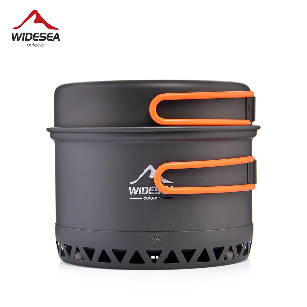 Widesea Camping Cookware Set Aluminum Pot And Kettle For Travel