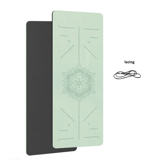 TPE Non-Slip Yoga Mat for Fitness, 180x57cm, 6mm Thick