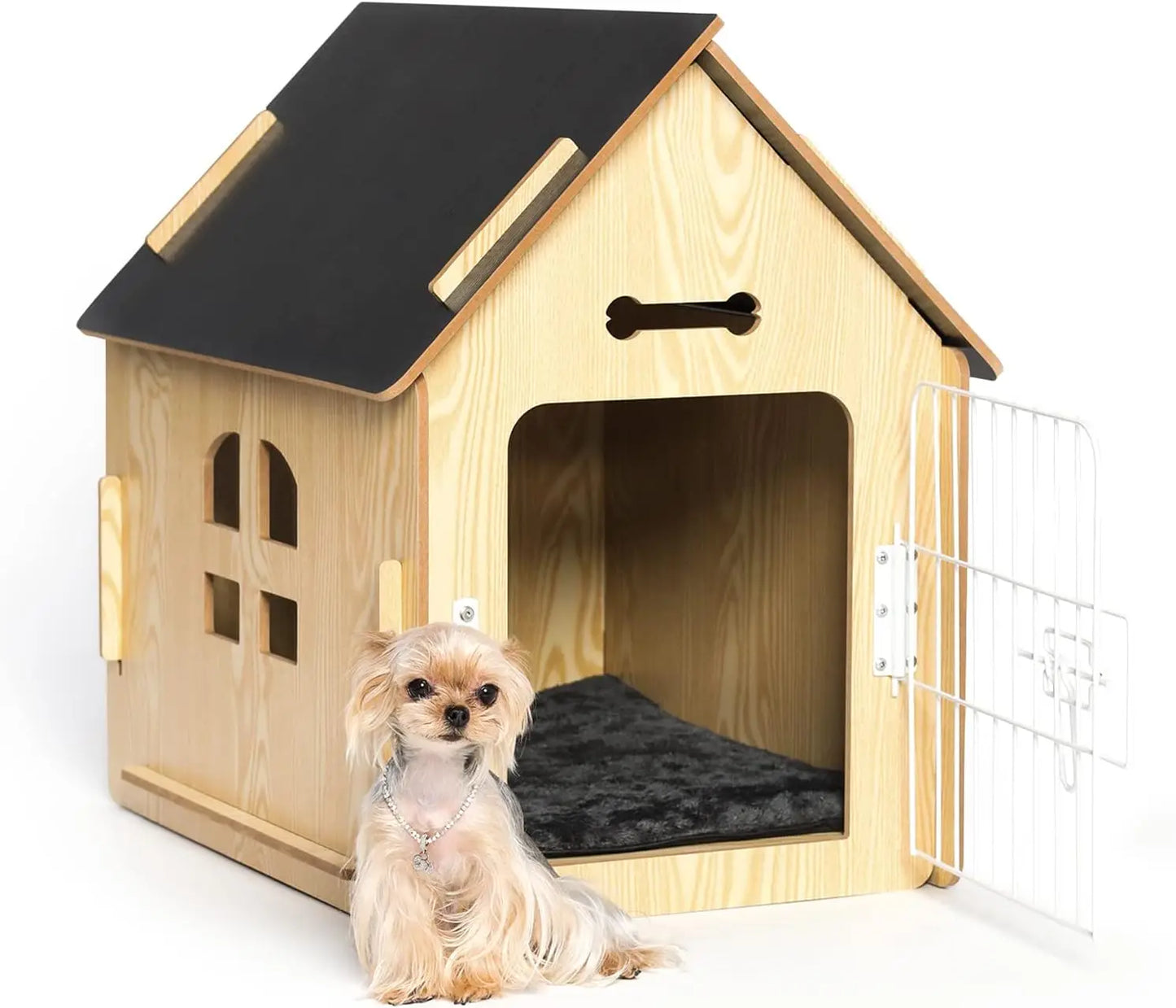 High Concerned Indoor Dog House For Small Pets Cozy Wood