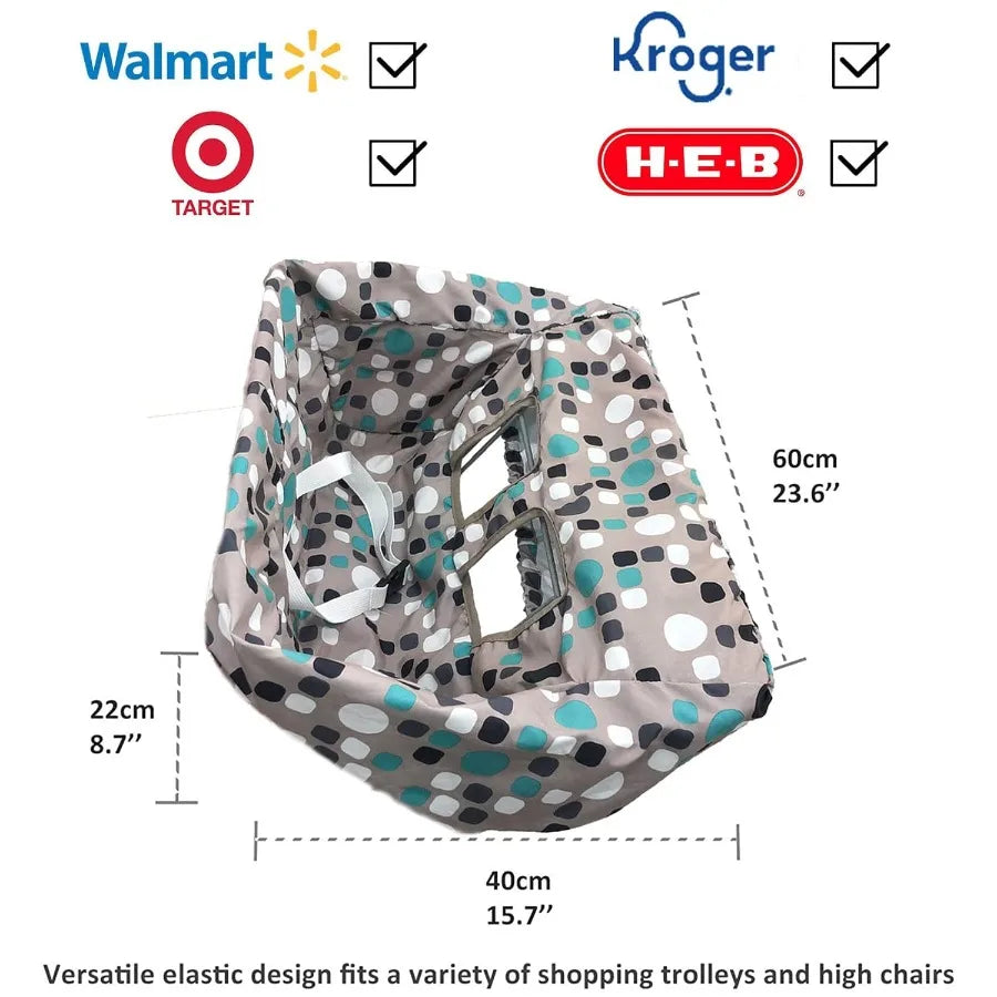 2in1 Baby Shopping Cart Cover With High Chair Protection