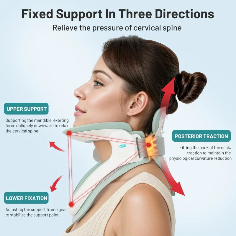 Cofoe Medical Neck Posture Corrector Soft Foam Adjustable Neck Brace Support for Chronic Neck and Cervical Improvement