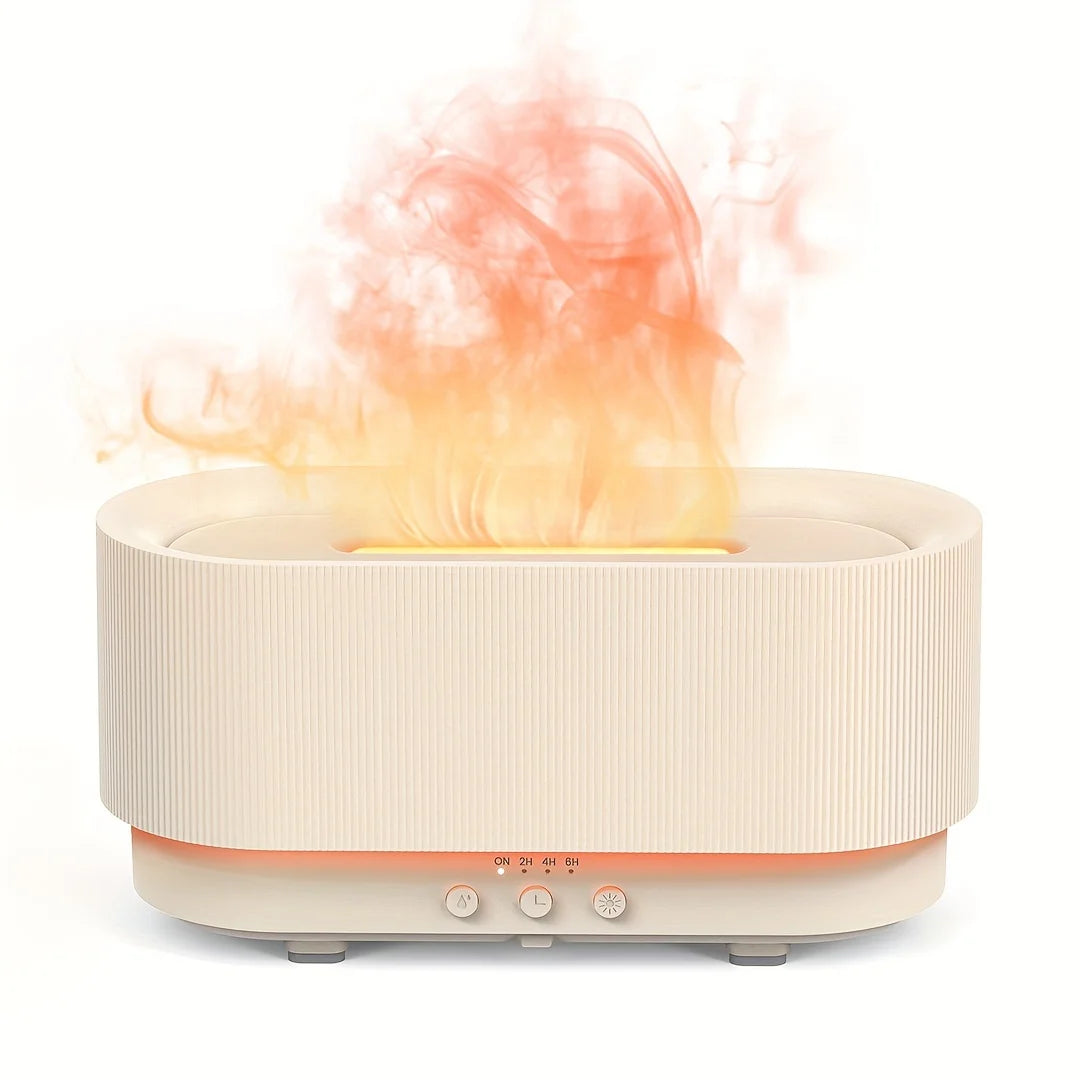 Sejoy 300ml Humidifier for Office and Home Flame Aromatherapy Ultrasonic Essential Oil Diffuser