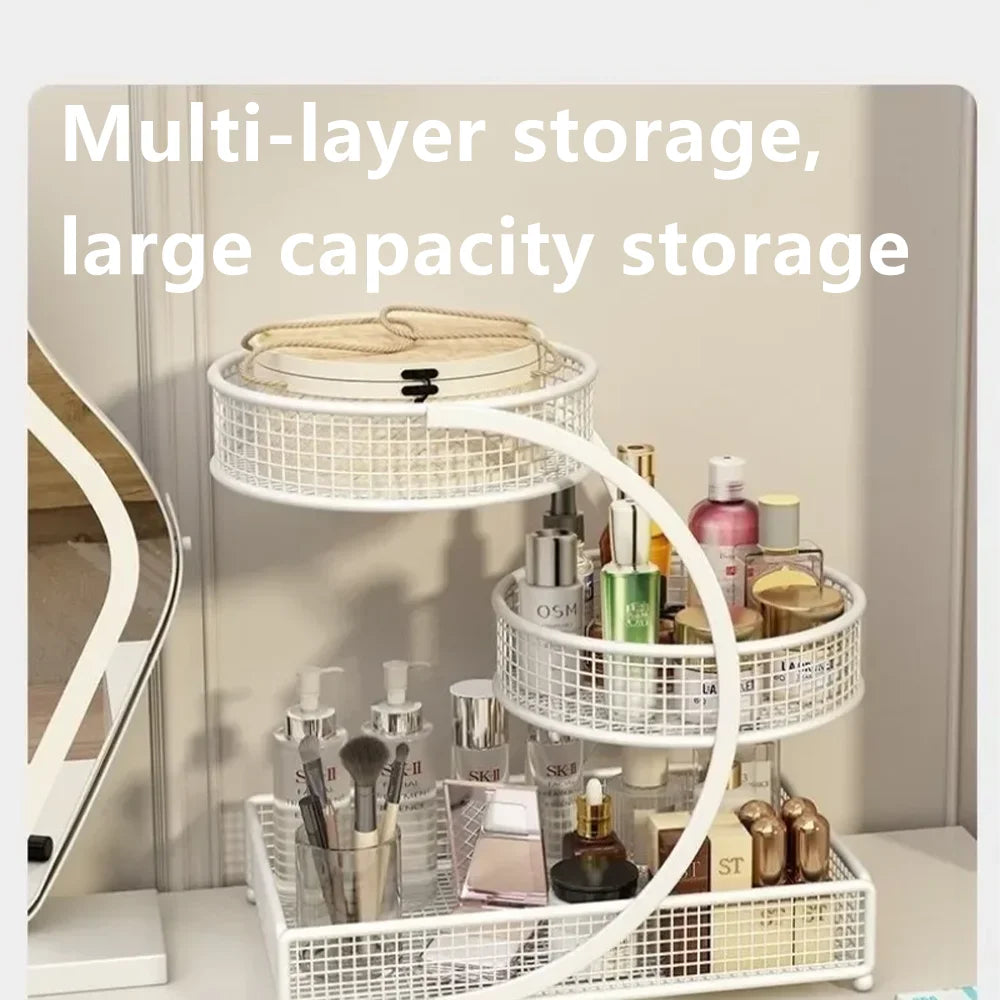 Hign-concerned Metal Makeup Storage Rack Multi Layer Cosmetic Organizer