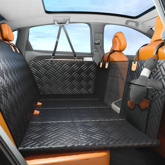 Car Rear Seat Dog Cover Extender 400 Pound 600D Hammock
