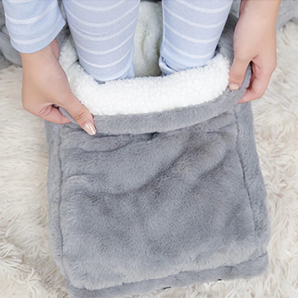 APWIKOGERCN USB Foot Warmer Fleece Heating Pad Washable Soft Cozy for Home Bedroom Winter