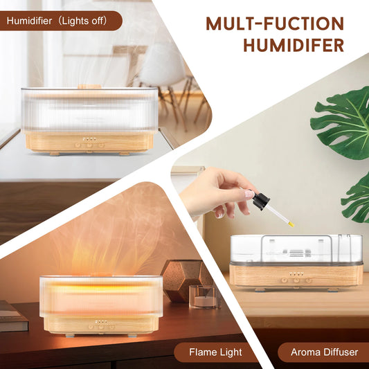 Sejoy Essential Oil Diffuser Fireplace Aromatherapy Ultrasonic Humidifier