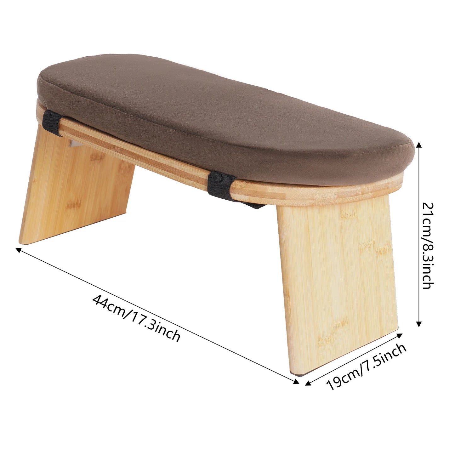 General Foldable Meditation Bench Kneeling Stool For Home Yoga Prayer