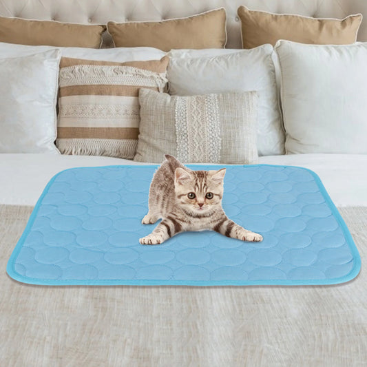 1Pc 60x50cm Pet Cooling Mat for Dog Cat Self Cooling Pillow Summer Bed Mat