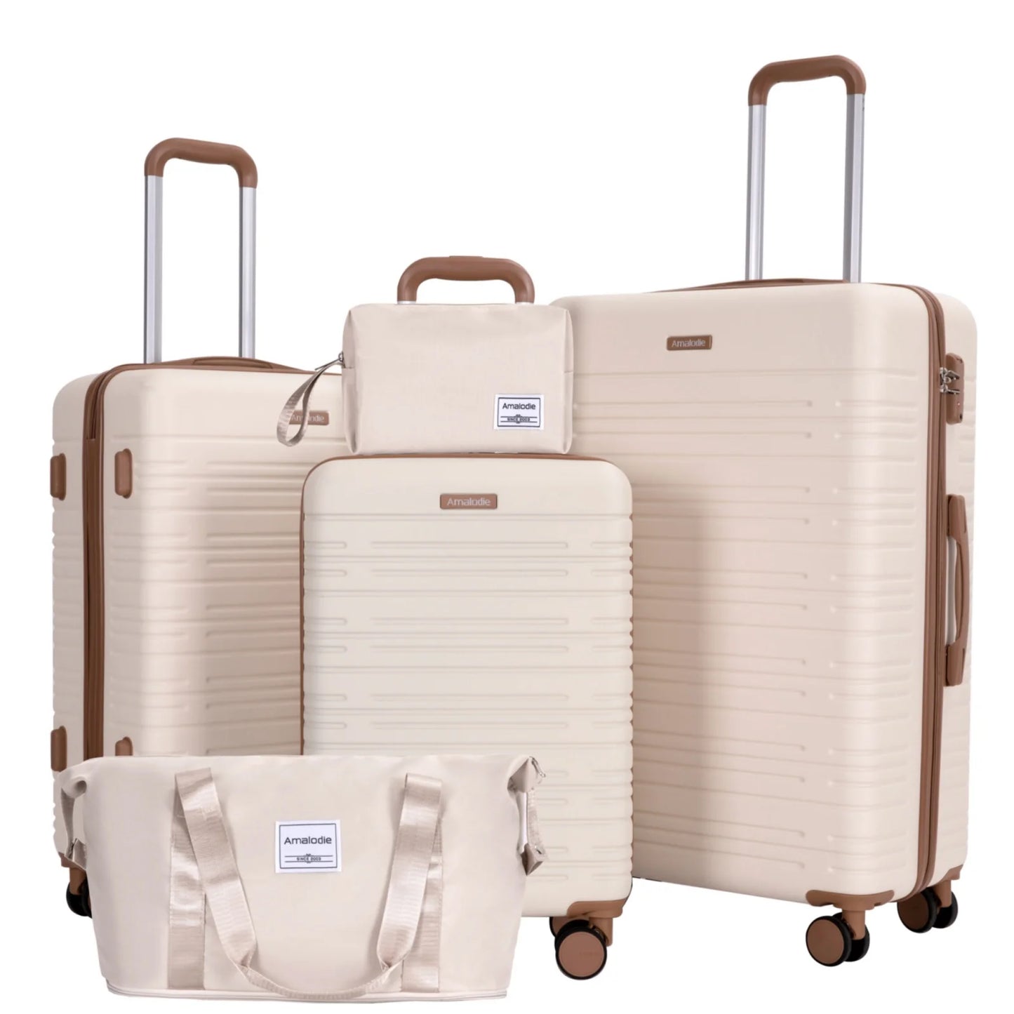 Amalodie 5 Piece Hardshell Luggage Set With TSA Lock