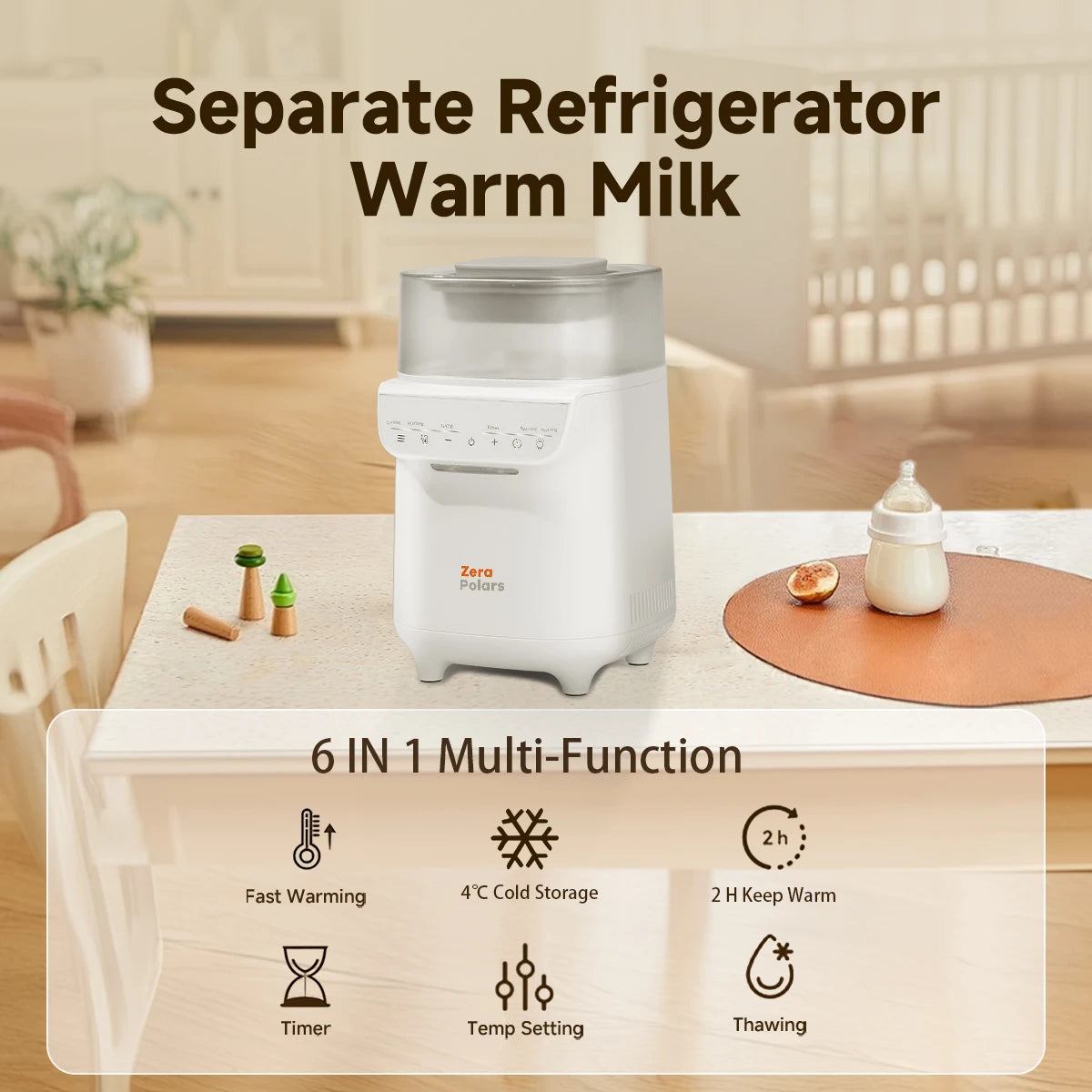 Hign-concerned Baby Bottle Warmer With Timer Freezing Function