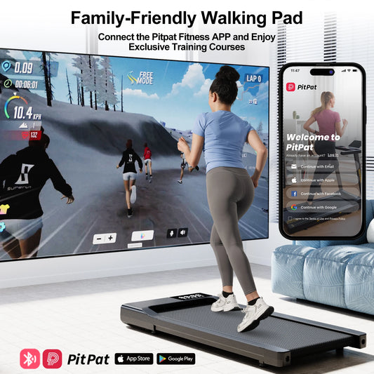 3-in-1 Portable Treadmill with Remote Control LED Display 2.5HP Silent Walking Pad Jogging Machine for Home Office 300 Pounds Capacity