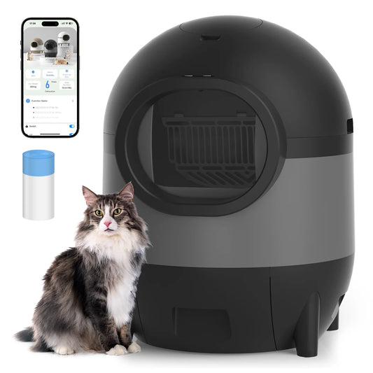 Self Cleaning Automatic Cat Litter Box Smart Toilet With App