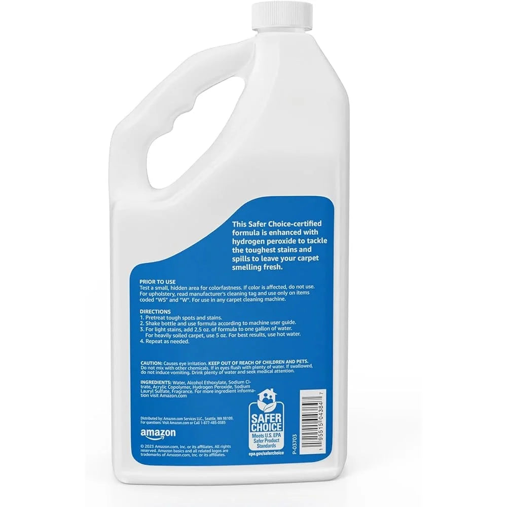 Carpet Cleaner Liquid Stain Remover Fresh Scent Deep Clean Solution Odor Eliminator Safe for Pets and Families 500ml