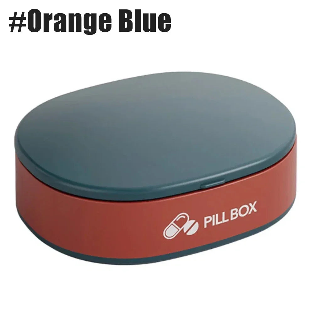 Hign-concerned 6 Compartment Travel Pill Organizer Portable Pill Case