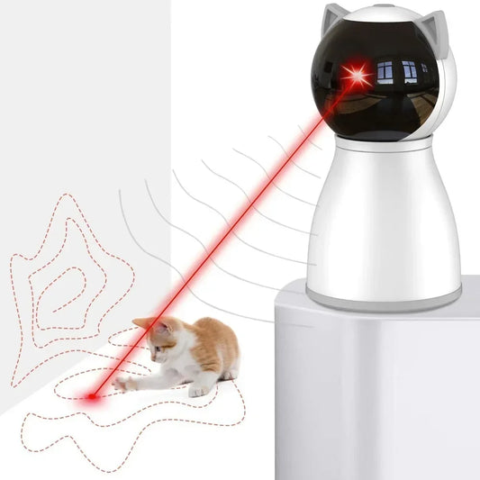 Laser Cat Toys for Indoor Cats 4th Generation Real Random Trajectory Motion Activated Rechargeable Automatic Cat Laser Toy