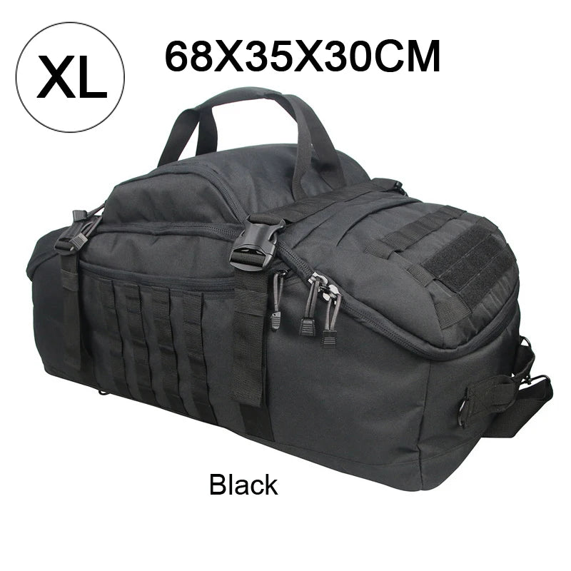 QCN Molle Tactical Travel Bag Gym Fitness Duffle Backpack
