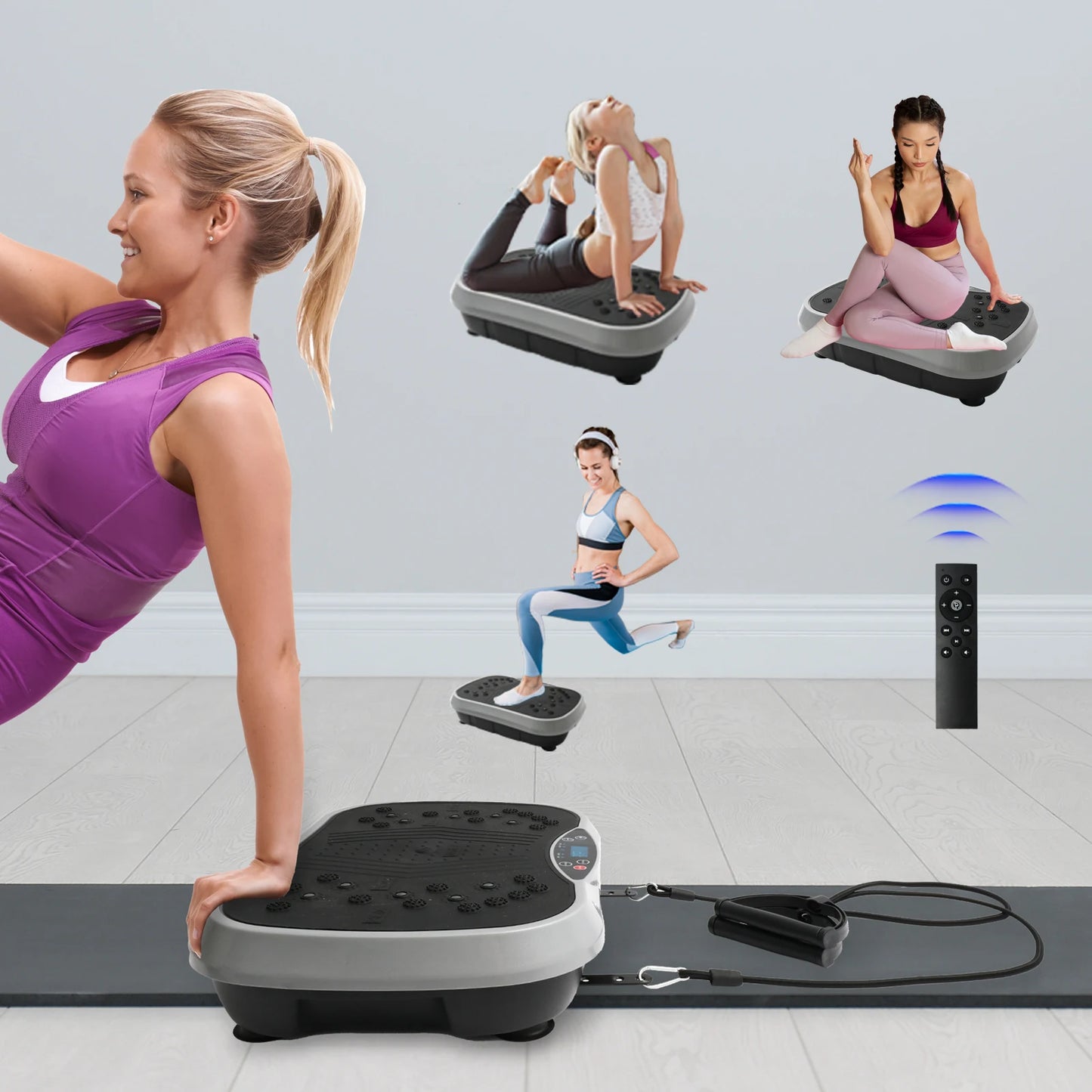 H Vibration Plate Exercise Machine for Whole Body Fat Burn