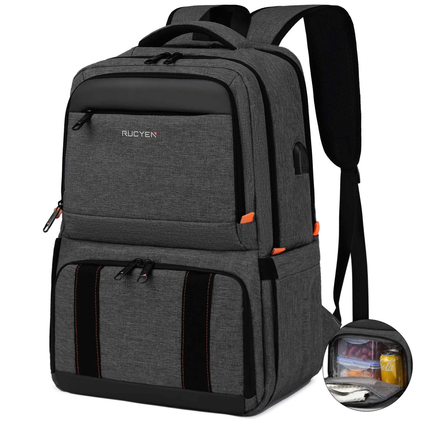 Lunch Backpack Insulated Cooler Picnic Bag Multifunctional Travel Bag Large Capacity Outdoor Camping Waterproof Backpack