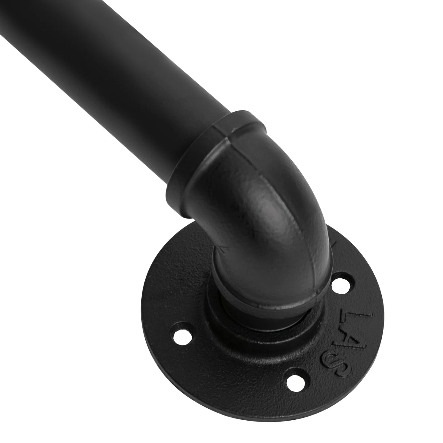 7ft Two Stage Metal Staircase Handrail Black Cast Iron