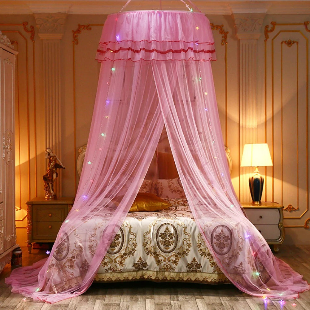 Small Dome Mosquito Net for King Size Bed Hanging Insect Protection Circular Design Home Use