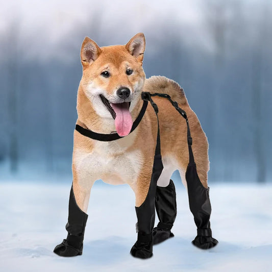 Outdoor Dog Boot Leggings Waterproof Paw Protectors for Small Medium Large Dogs