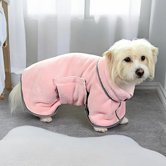 1pc Dog Absorbent Bath Towel Pet Cooling Absorbent Bathrobe Bath Towel for Pet Cleaning Dog Pet Wash Towel