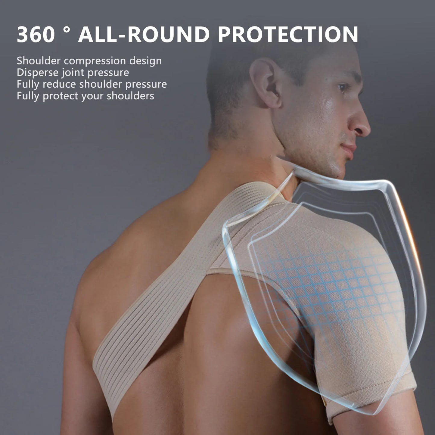 Shoulder Dislocated Shoulder Brace Adjustable Pressure Support for Torn Rotator Cuff Sports Accessories