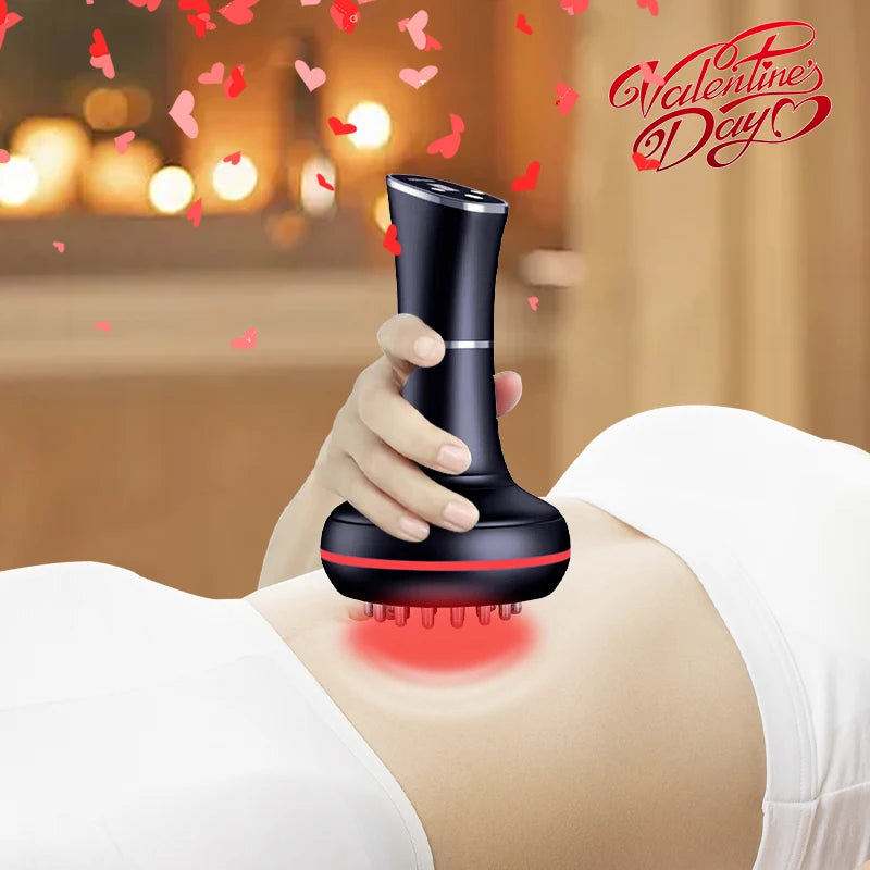 Household Electric Meridian Brush Neck Shoulder Leg Abdomen Massager Relaxation Tool