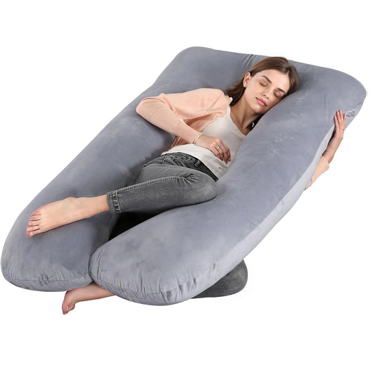 Pregnancy Pillows for Sleeping G Shaped Full Body Maternity Pillow with Removable Cover Support for Belly for Pregnant Women
