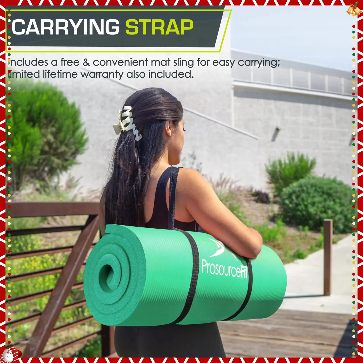 Non Slip Yoga Mat With High Density Cushioning For Home Workouts