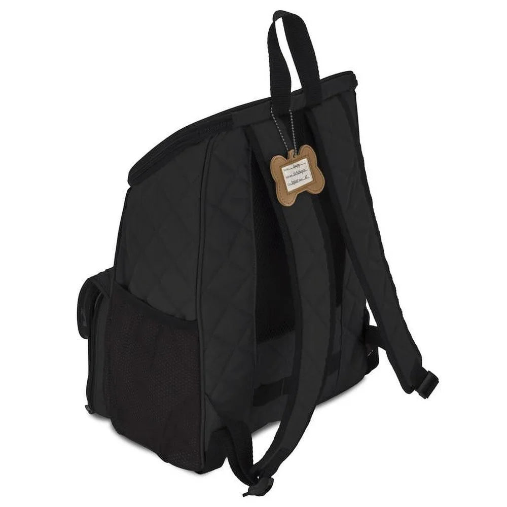 Pet Travel Backpack for Small Dogs with Spacious Design and Comfortable Straps for Easy Access to Toys Food Water and Waste Bags