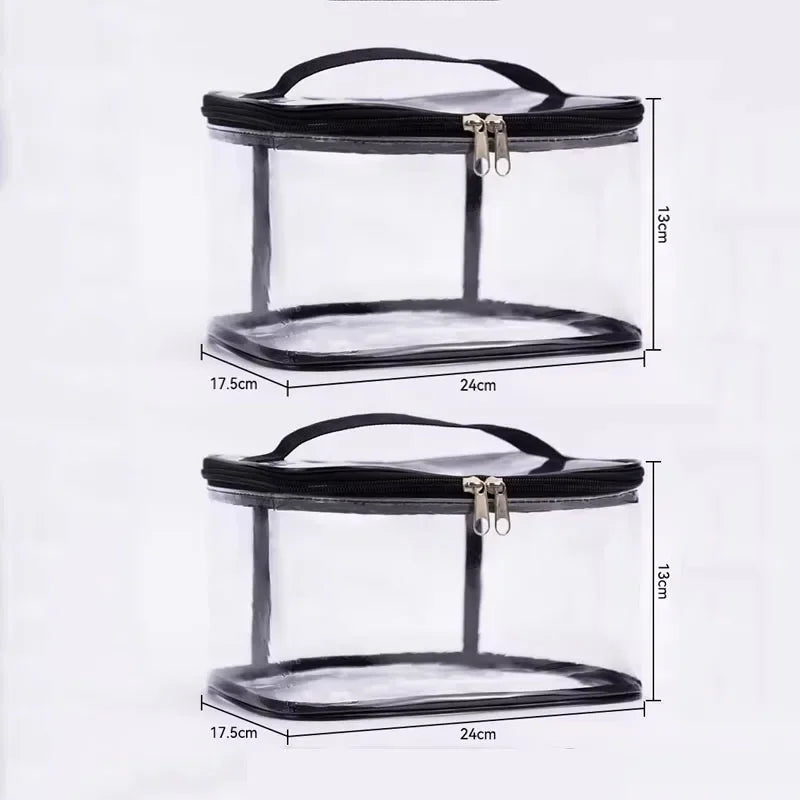 Large Capacity Transparent Mesh Zipper Toy Storage Bag