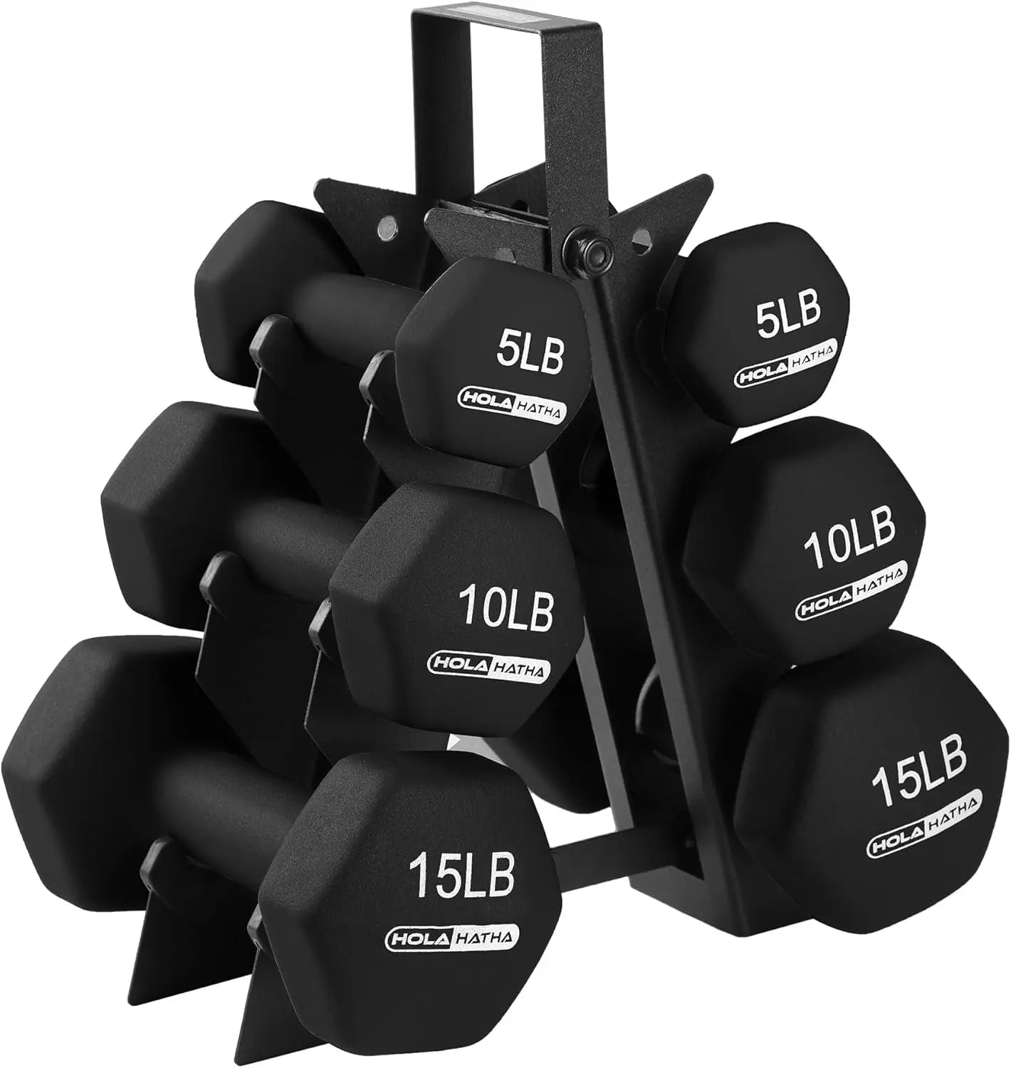 Neoprene Dumbbell Set With Rack For Home Strength Training