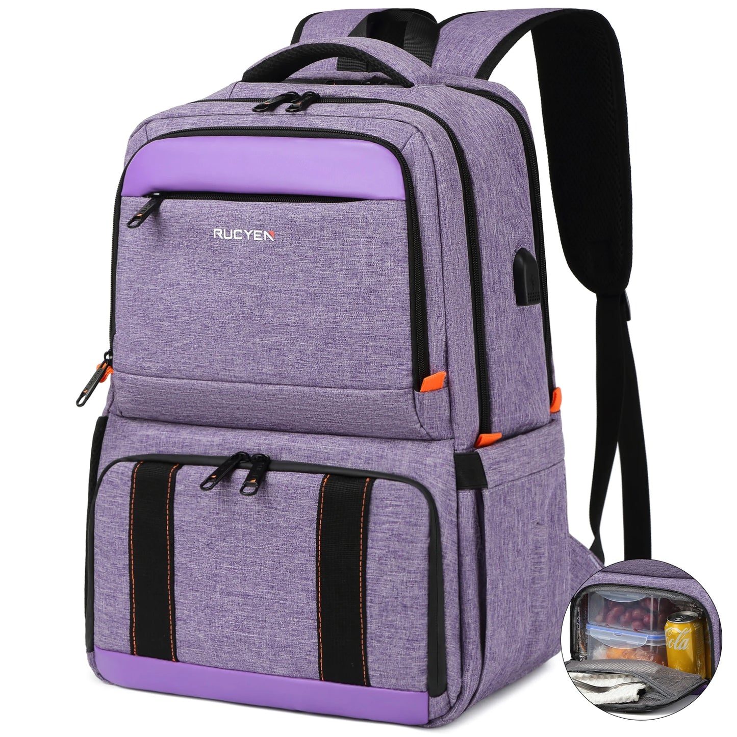 Lunch Backpack Insulated Cooler Picnic Bag Multifunctional Travel Bag Large Capacity Outdoor Camping Waterproof Backpack