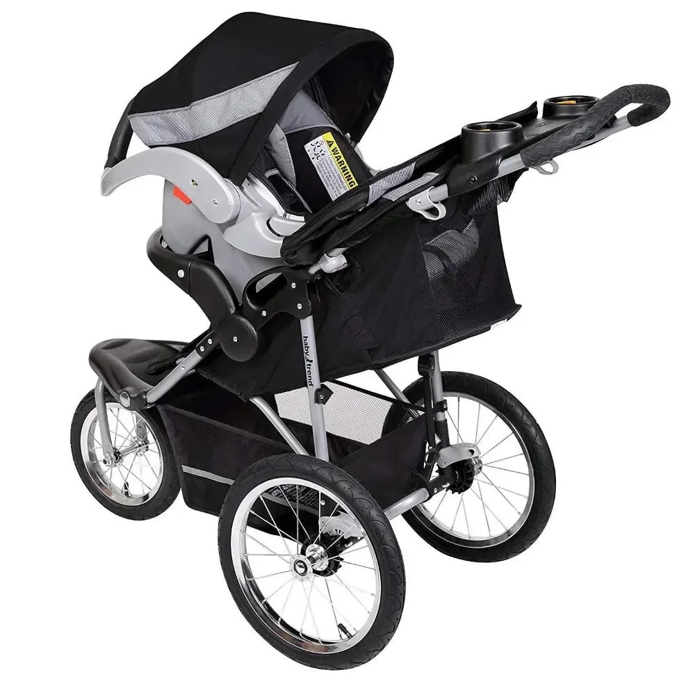 Best Selling Expedition Jogger Travel System with EZ Flex Loc Infant Car Seat Millennium White