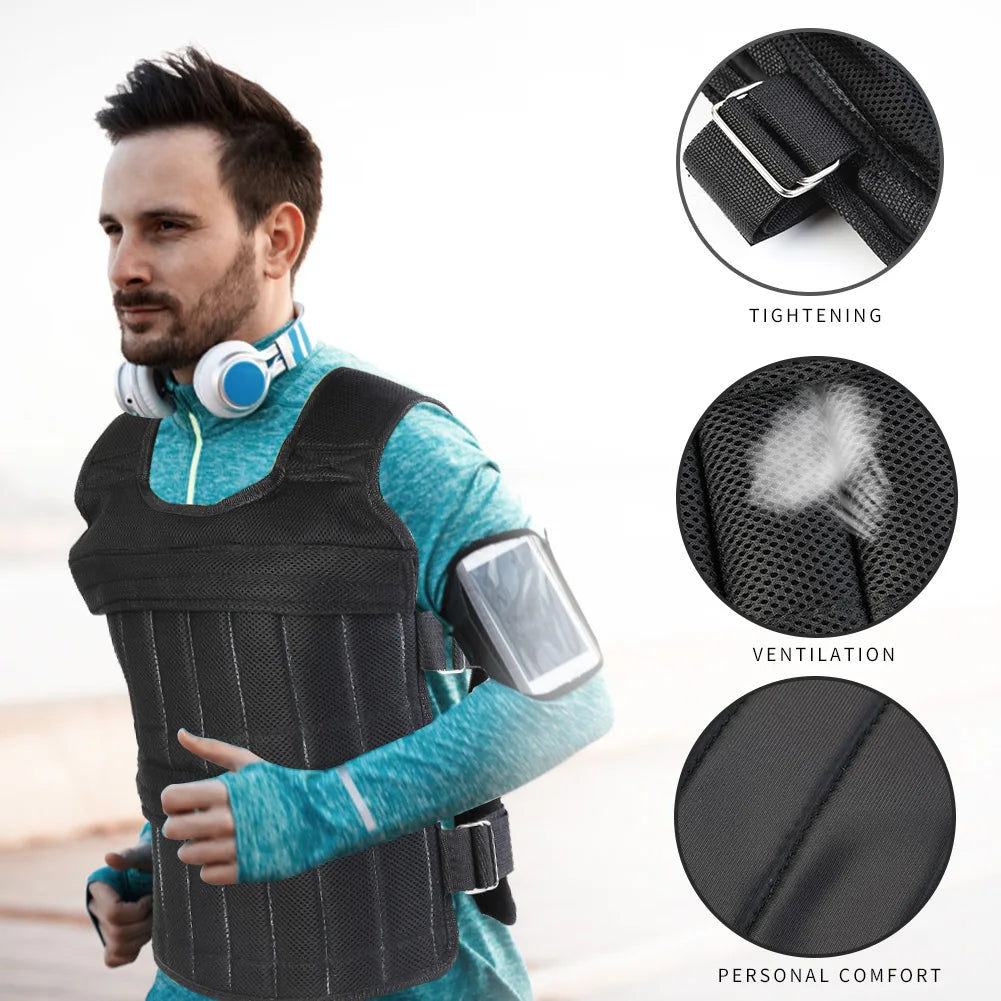 Adjustable Sand Weighted Vest For Running 3 15 20 35 50kg