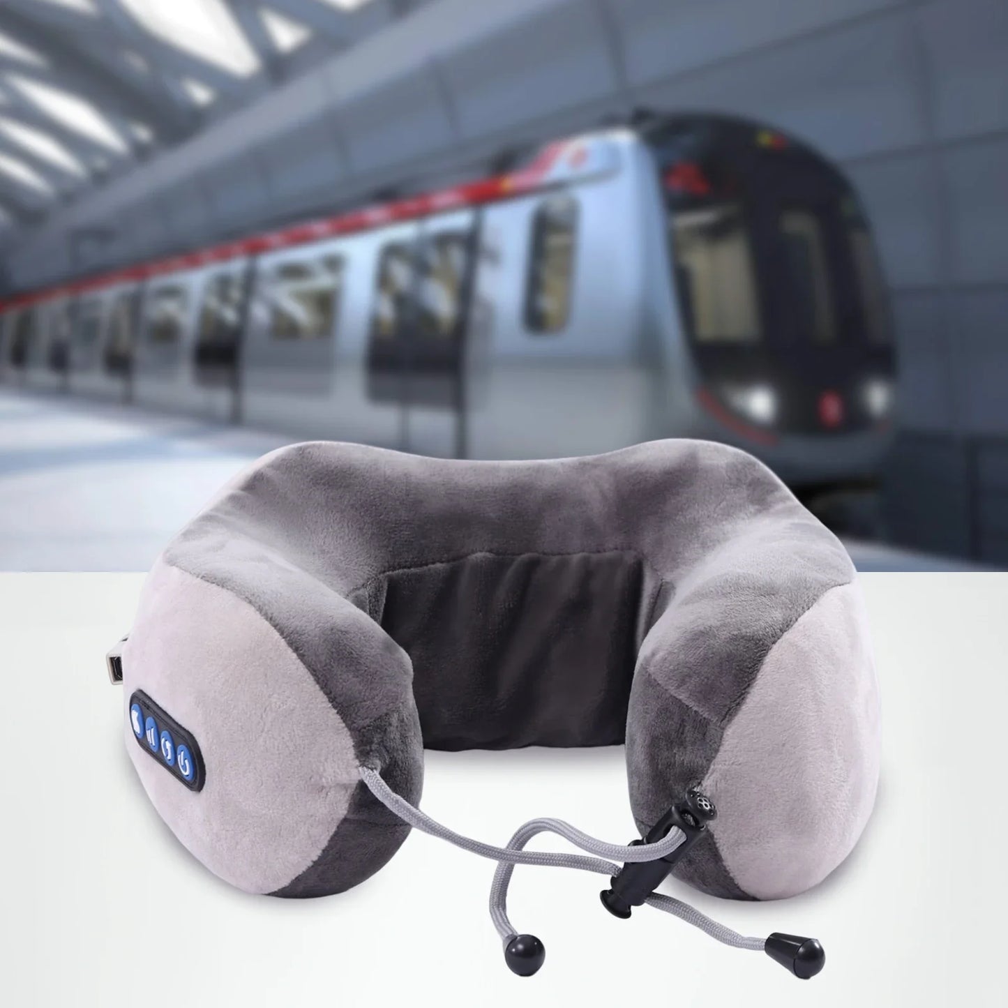 Infrared Heating Neck Massager Pillow With 3 Gears U Shape