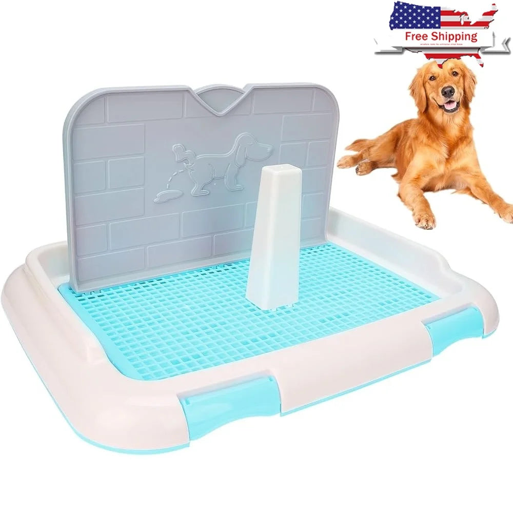 Indoor Dog Toilet Puppy Training Potty Tray Urination Pad Easy Clean Disposable Dog Potty System Keeps Paws Dry