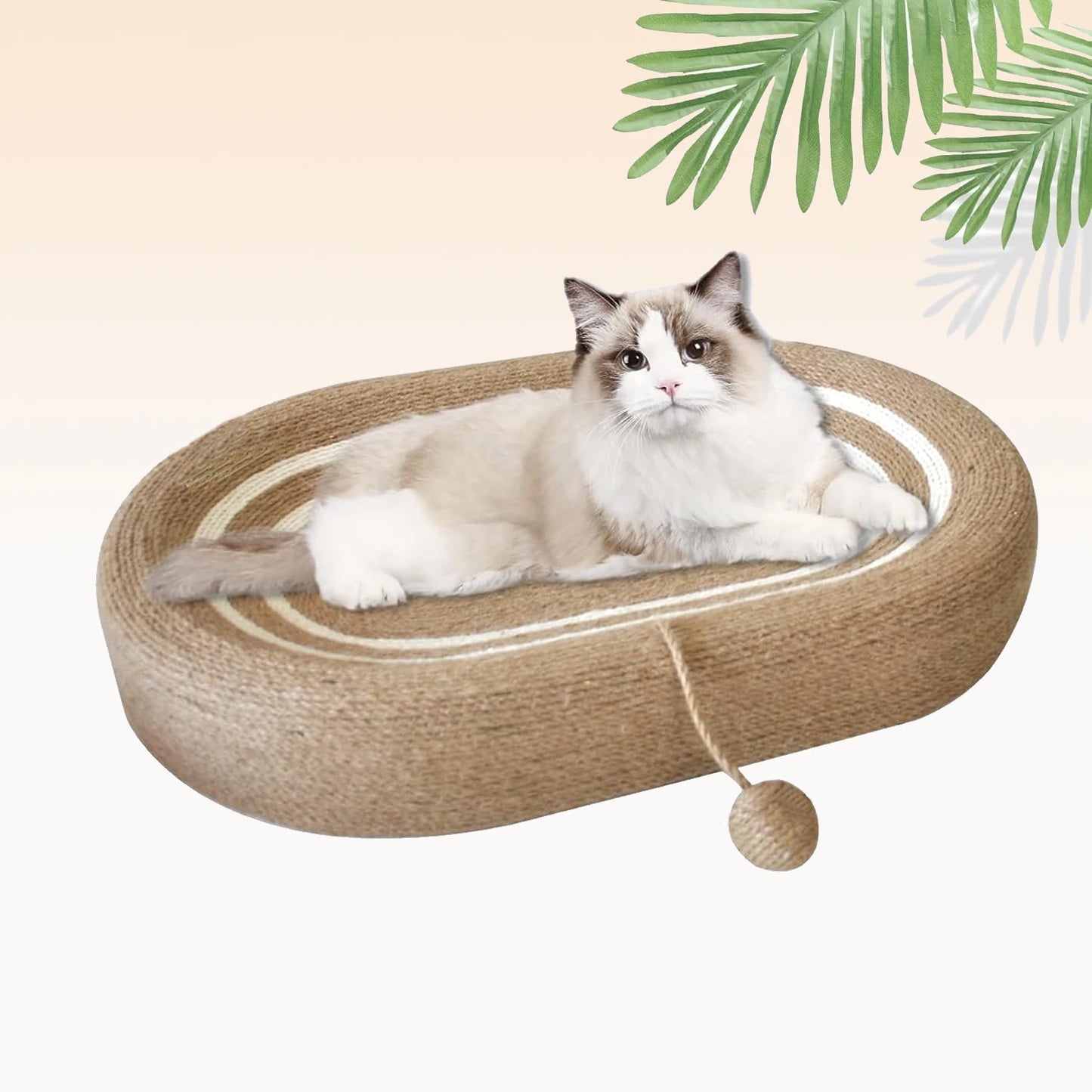 Guangdong Cat Scratching Bed 3 in 1 Oval Sisal Sofa