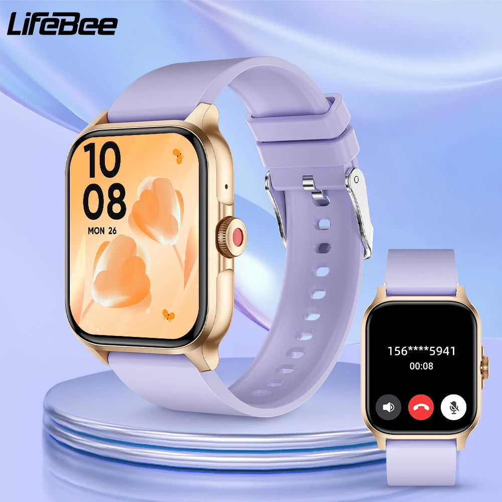 LIFEBEE 1.85 Inch Smartwatch for Men and Women with Call Function Activity Fitness Tracker Sleep Monitor Calorie and Step Counter Sports Running