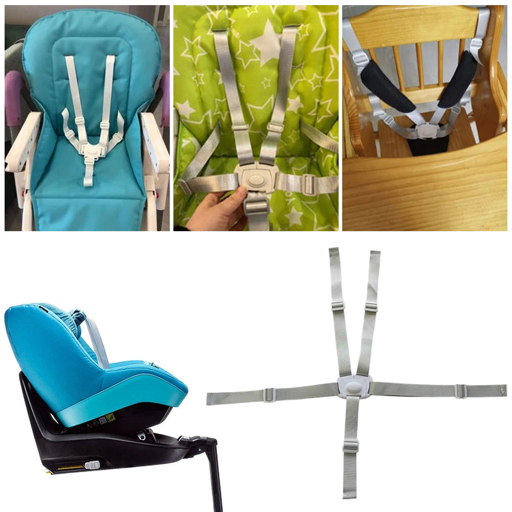 Shunmaii Baby High Chair Harness 5 Point Safety Belt