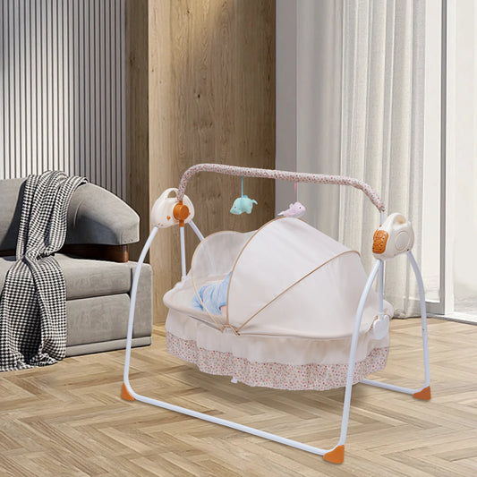 5 Gear Auto Swing Baby Crib Net With Music And Bluetooth