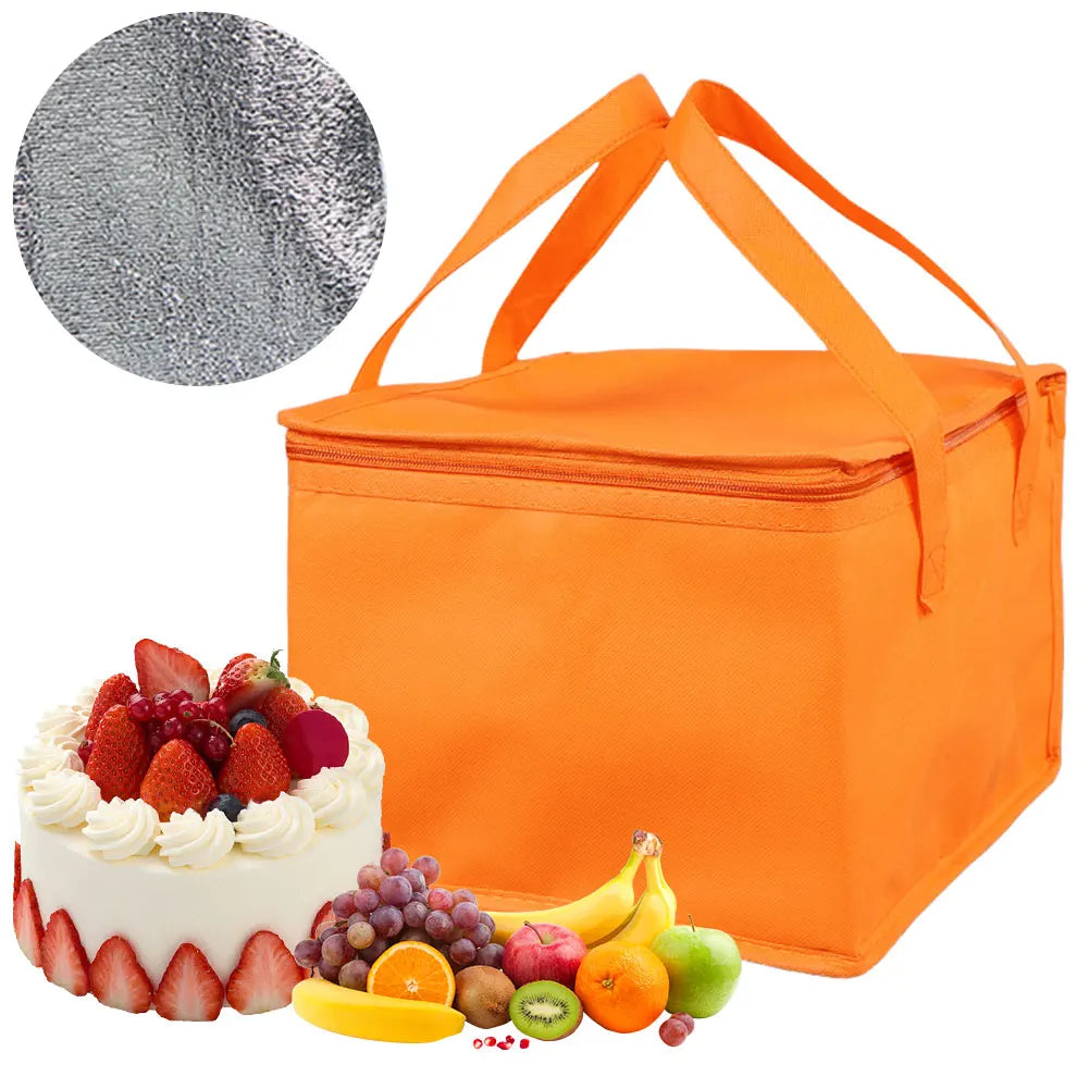 Reusable Insulated Bag for Pizza Delivery and Picnics