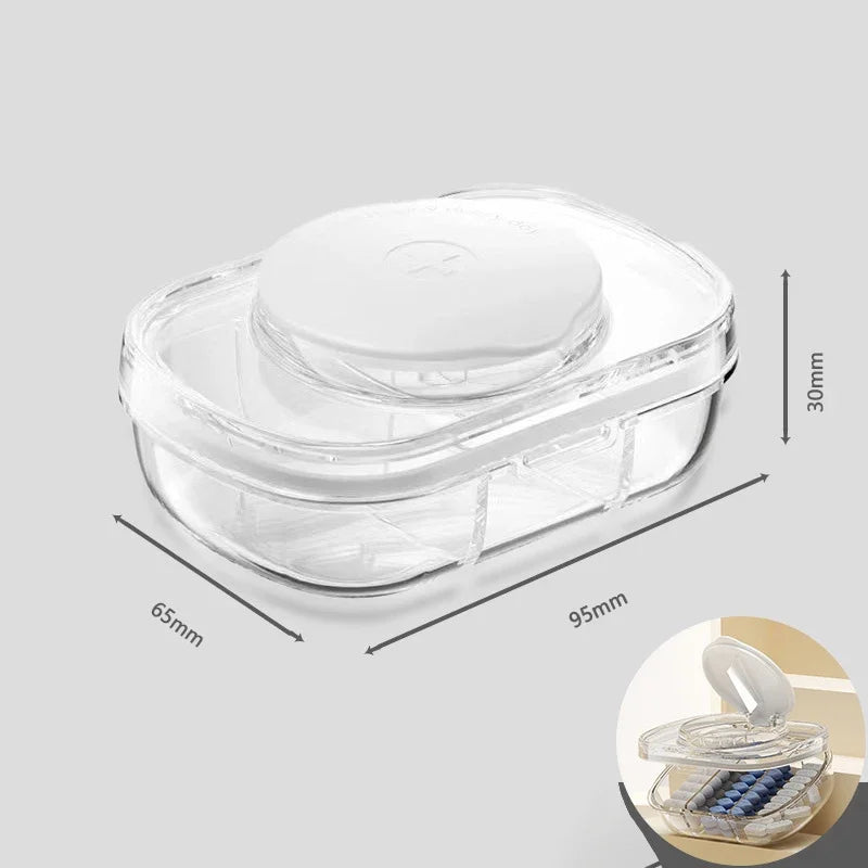 Hign-concerned Seven-Day Pill Organizer with Large Capacity Portable Case