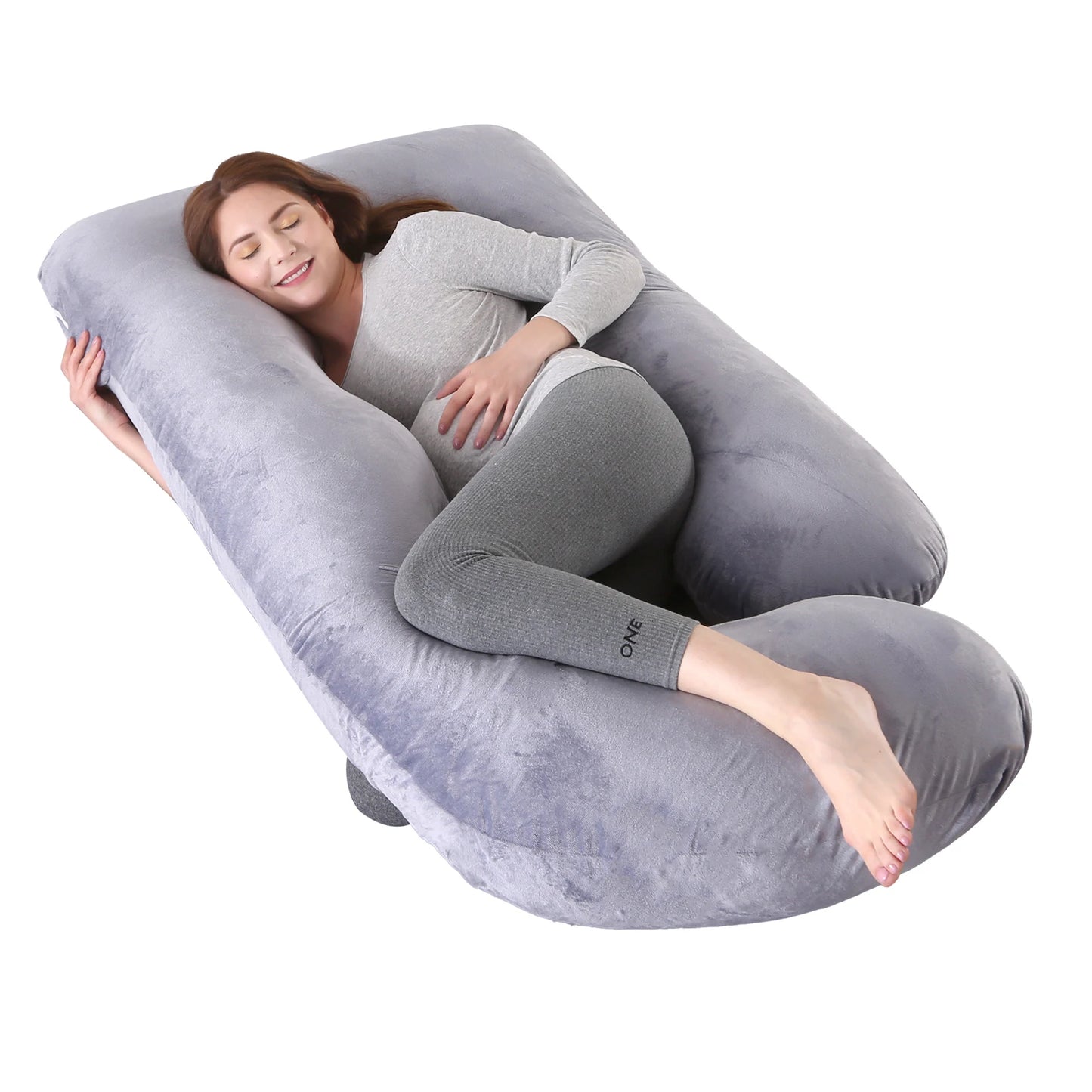 Pregnancy Pillows for Sleeping G Shaped Full Body Maternity Pillow with Removable Cover Support for Belly for Pregnant Women