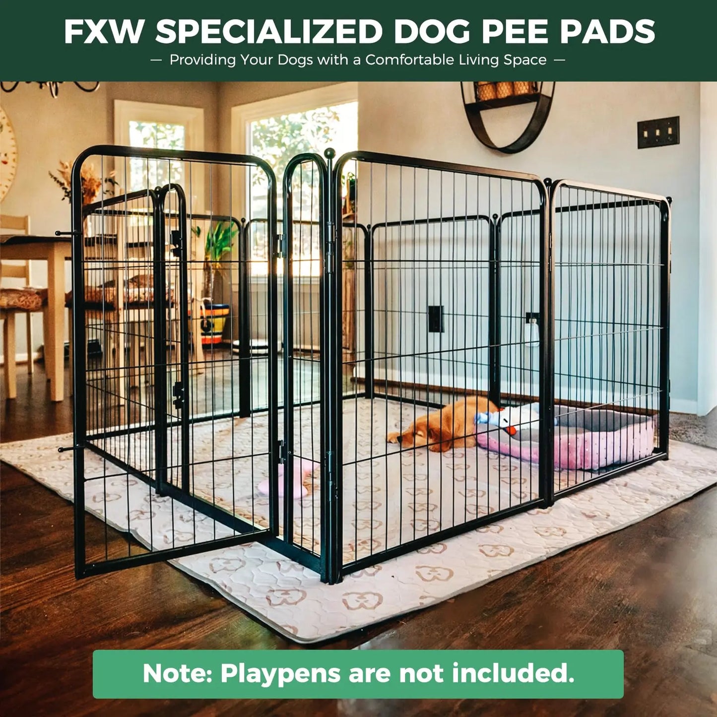 FXW Washable Dog Pee Pads for Crate Training Sofa Bed