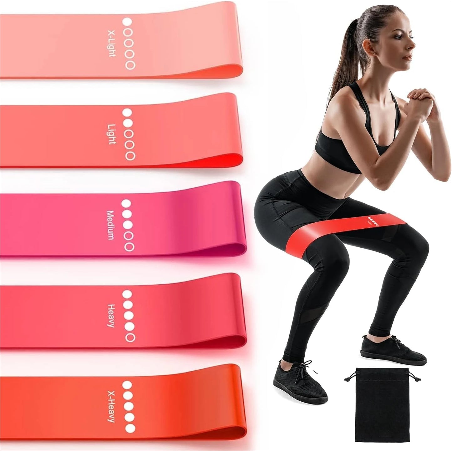 Resistance Bands for Exercise Elastic Exercise Loops for Physical Therapy Stretch Bands for Beautiful Legs