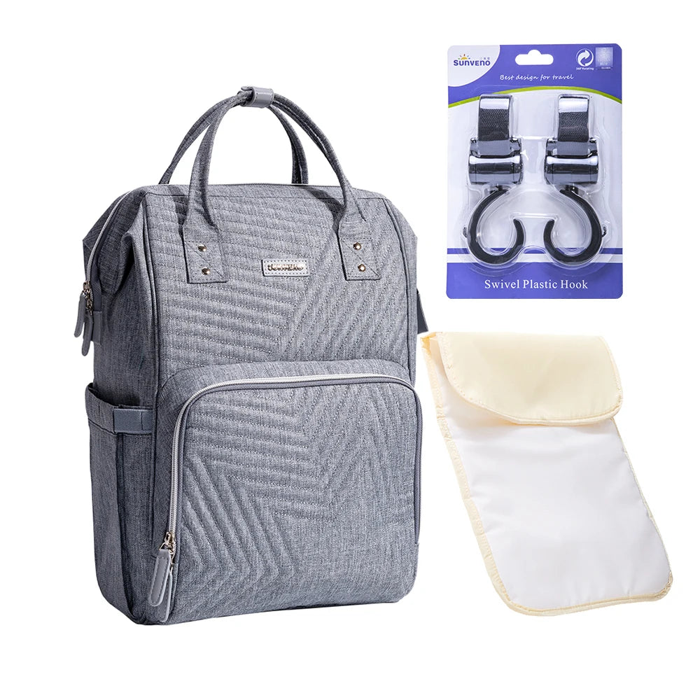 Sunveno Original Diaper Bag Travel Baby Backpack Organizer
